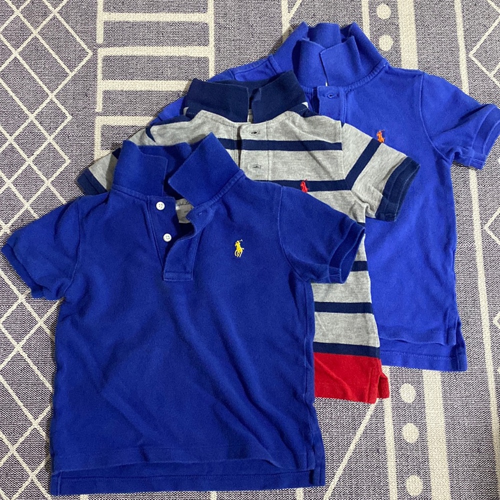 Bundle of 3 gently used Ralph Lauren polos - 24mons